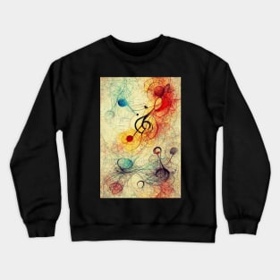 Musical Notes Pattern, perfect gift for all musicans and those who can't live without music #3 Crewneck Sweatshirt